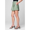 [BLANKNYC] Women’s Luxury Clothing Vegan Leather Hi Rise Pleat Detail Short with Drawcord Waist Detail, Comfortable & Stylish(Joyous Shout)