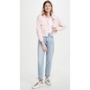 [BLANKNYC] womens Luxury Clothing Denim Trucker Jacket(Tutti Fruitti)