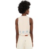 Blank NYC Talk Embroidered Top(Beige/Blue)