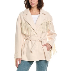 [BLANKNYC] Women’s Jacket With Fringe Detail(Ivory)