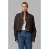 [BLANKNYC] Women’s Weekend Recap Nylon Bomber Jacket(Brown)